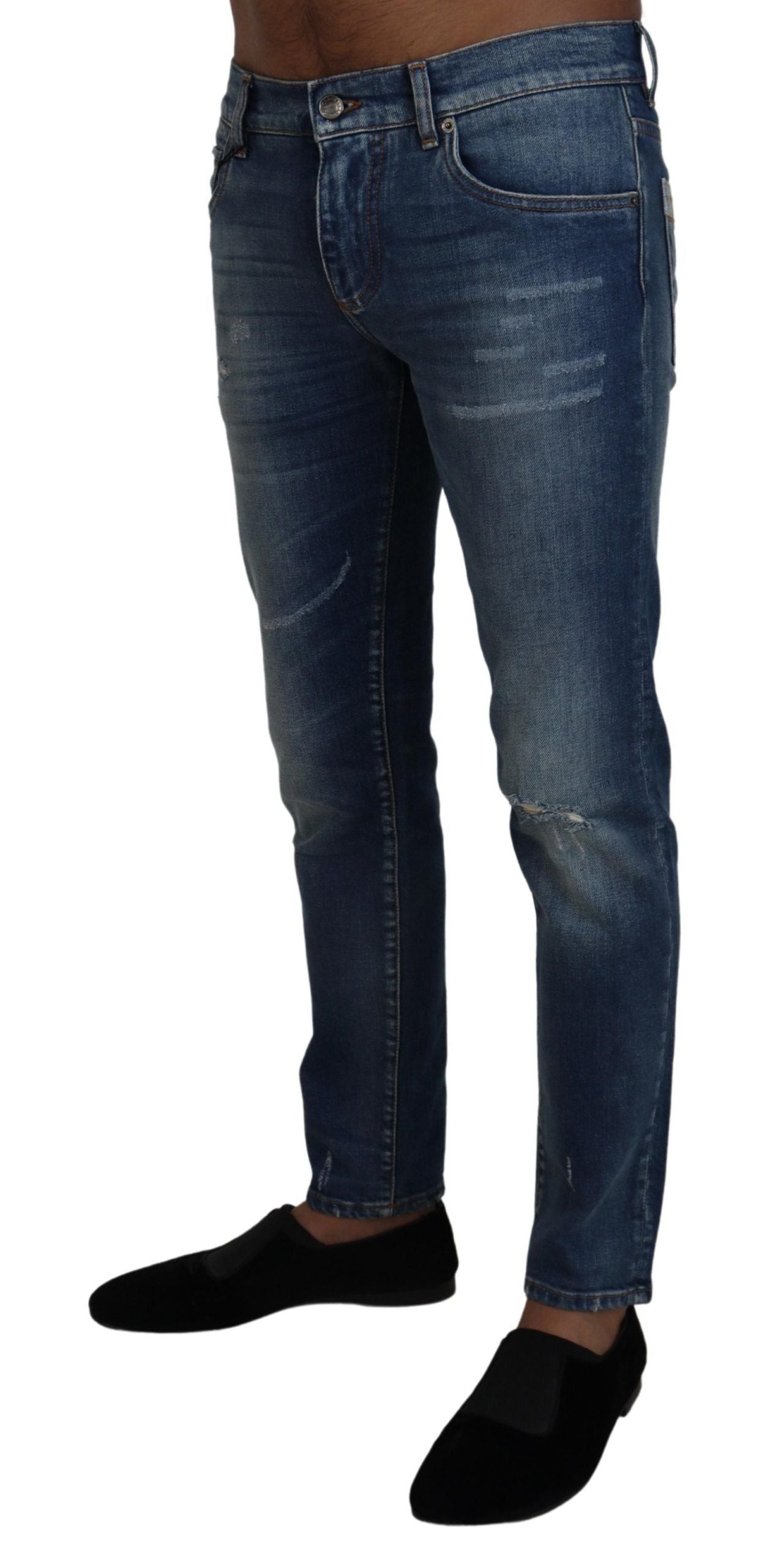 Dolce &amp; Gabbana Jeans eleganti slim fit in denim italiano