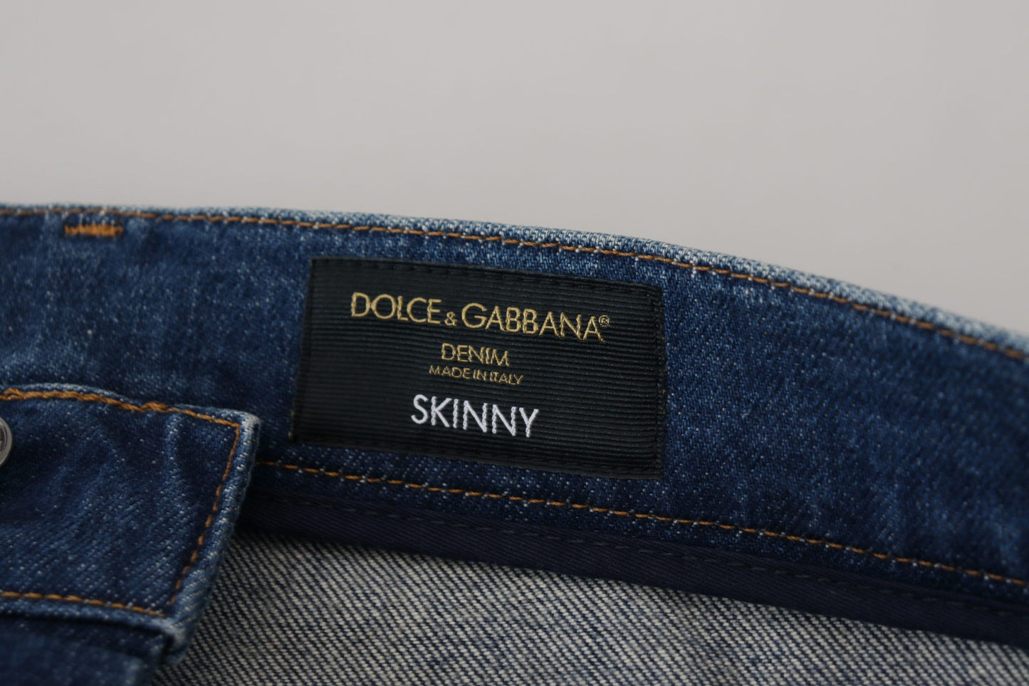 Dolce &amp; Gabbana Jeans eleganti slim fit in denim italiano