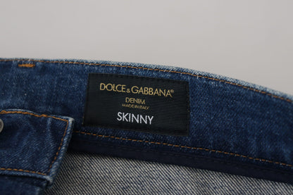 Dolce &amp; Gabbana Jeans eleganti slim fit in denim italiano