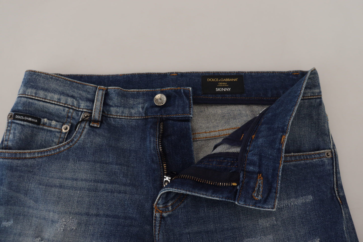 Dolce &amp; Gabbana Jeans eleganti slim fit in denim italiano