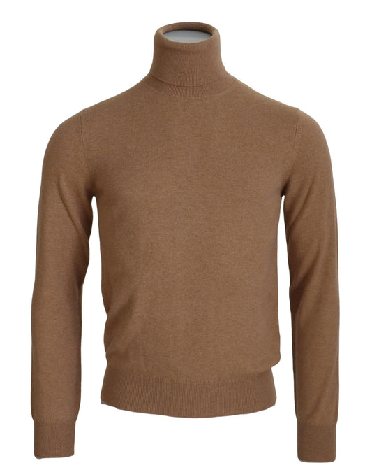 Dolce &amp; Gabbana Maglione pullover dolcevita in cashmere beige