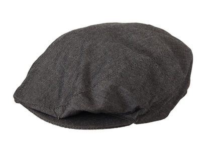 Dolce &amp; Gabbana Elegante cappello da strillone grigio