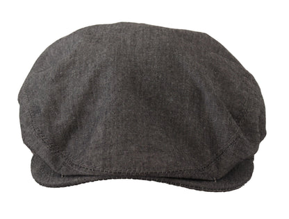 Dolce &amp; Gabbana Elegante cappello da strillone grigio