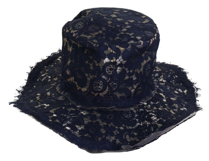 Dolce &amp; Gabbana Cappello Elegante a Tesa Larga Blu