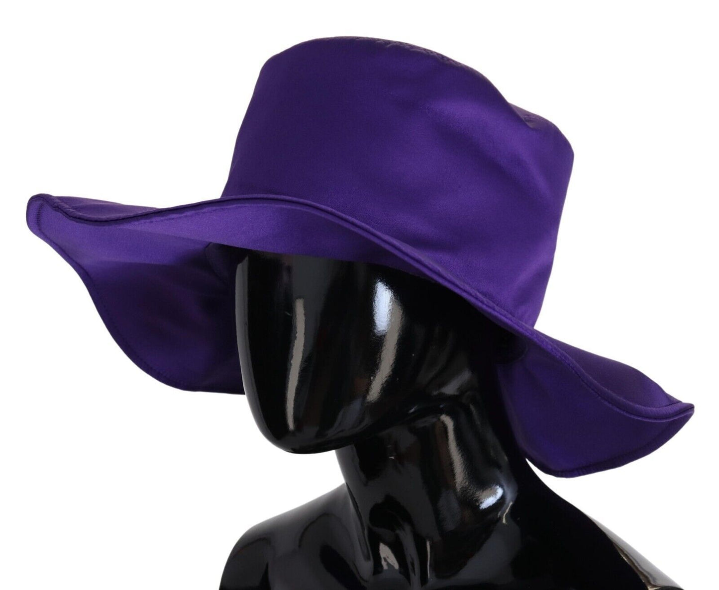 Dolce &amp; Gabbana Elegante Cappello a Cilindro in Seta Viola