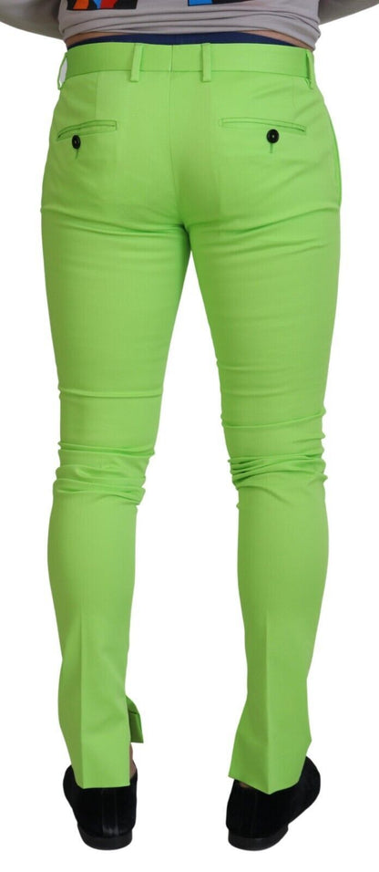 Dolce &amp; Gabbana Chino eleganti in cotone verde chiaro