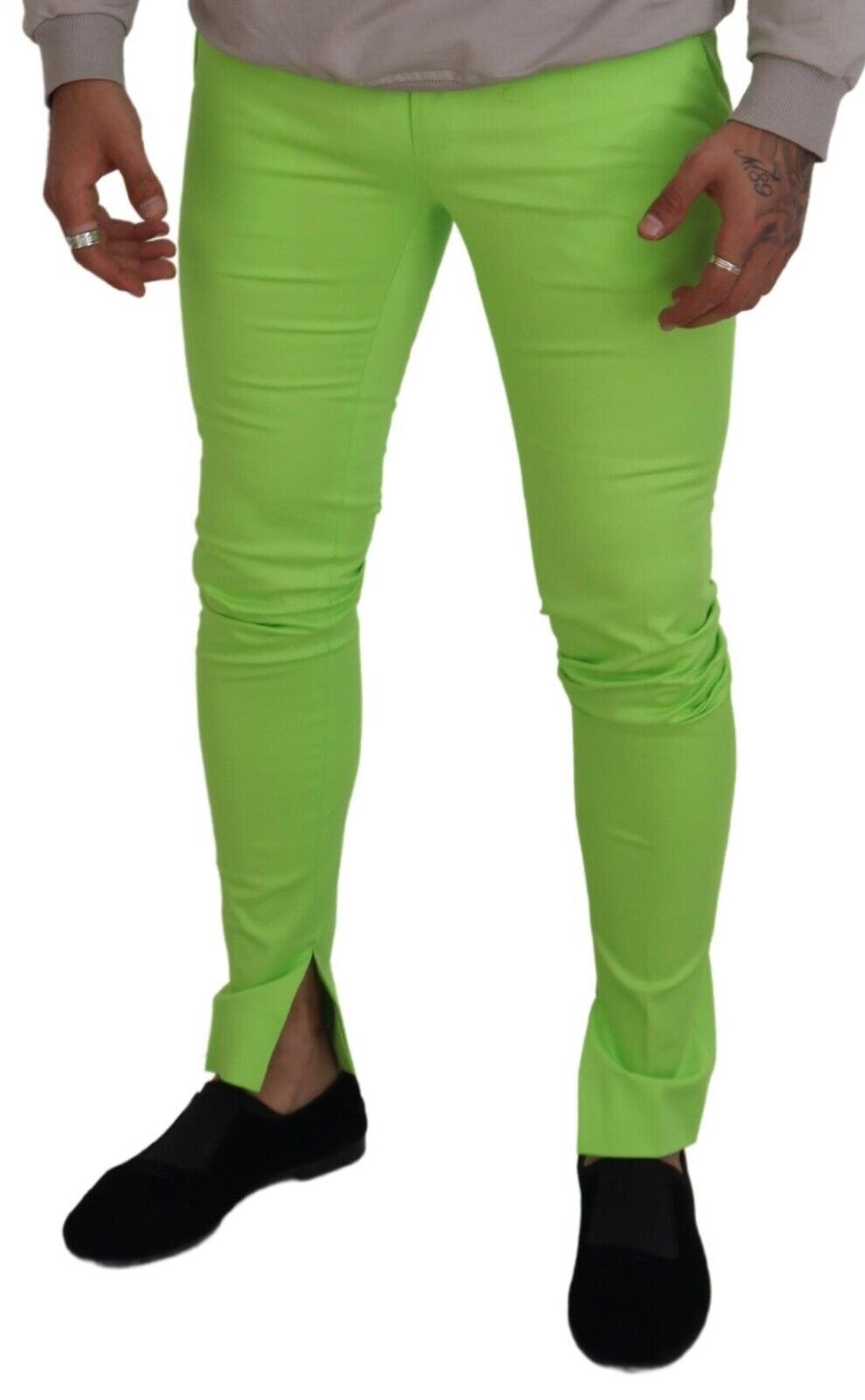 Dolce &amp; Gabbana Chino eleganti in cotone verde chiaro