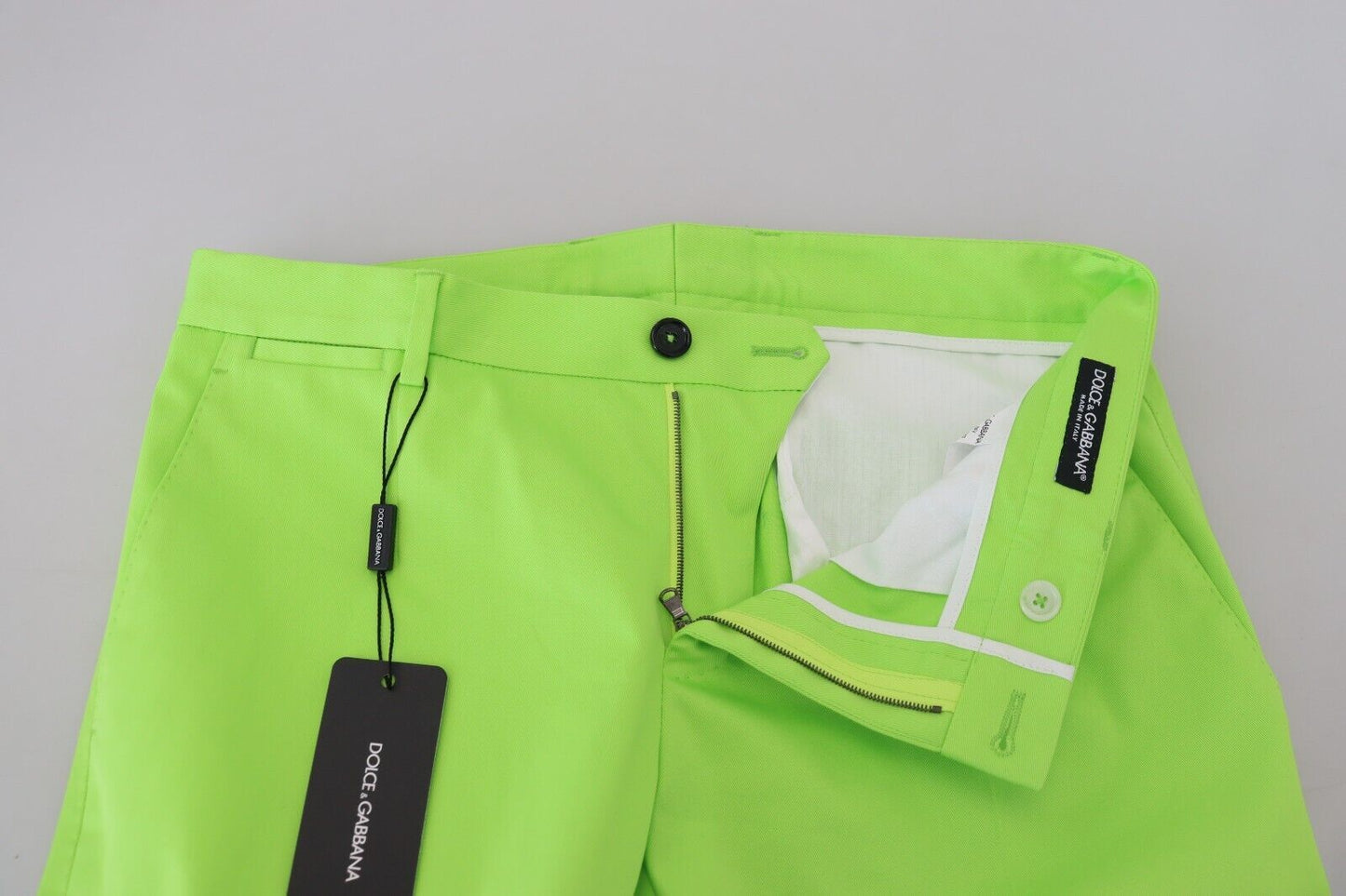 Dolce &amp; Gabbana Chino eleganti in cotone verde chiaro