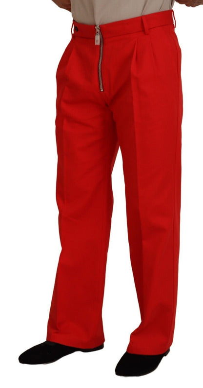 Dolce &amp; Gabbana Splendidi pantaloni rossi in cotone Mainline