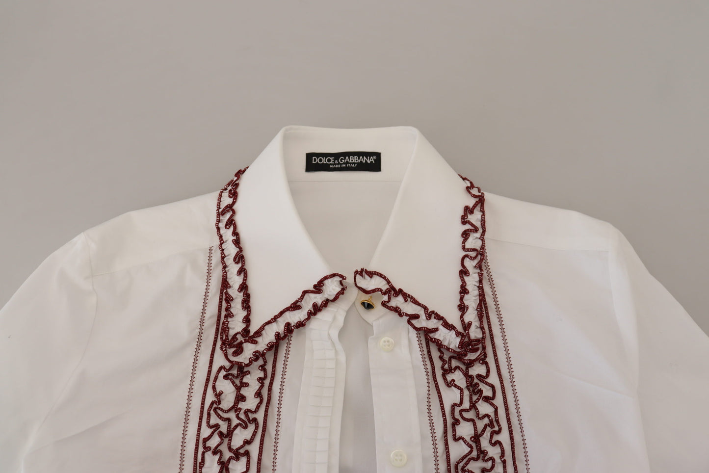 Dolce &amp; Gabbana Polo elegante in cotone bianco