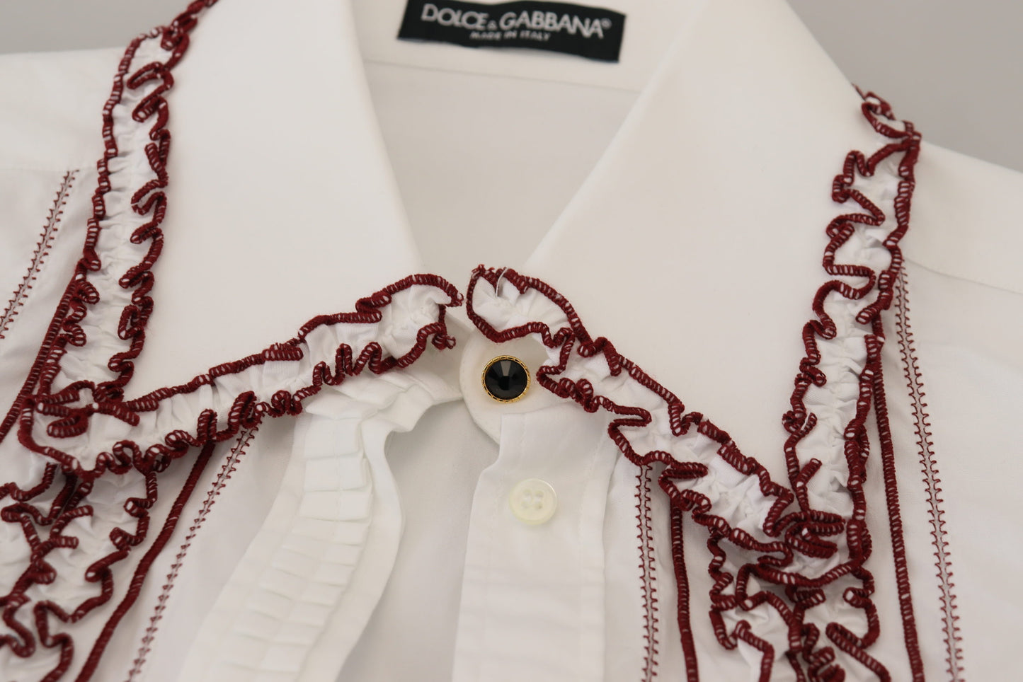 Dolce &amp; Gabbana Polo elegante in cotone bianco