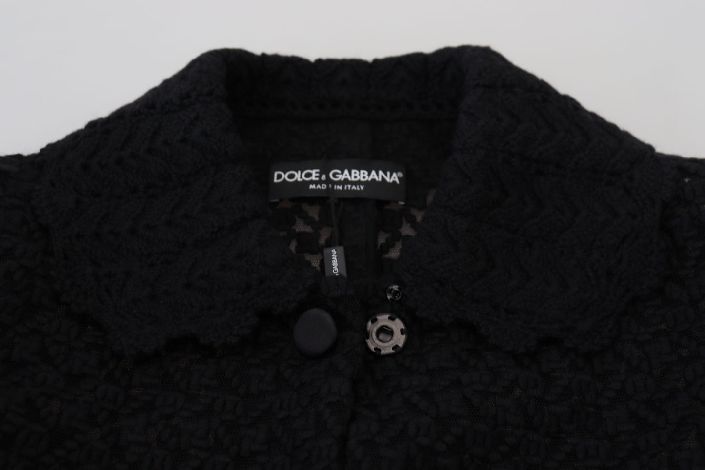 Giacca lunga classica in maglia abbottonata Dolce &amp; Gabbana