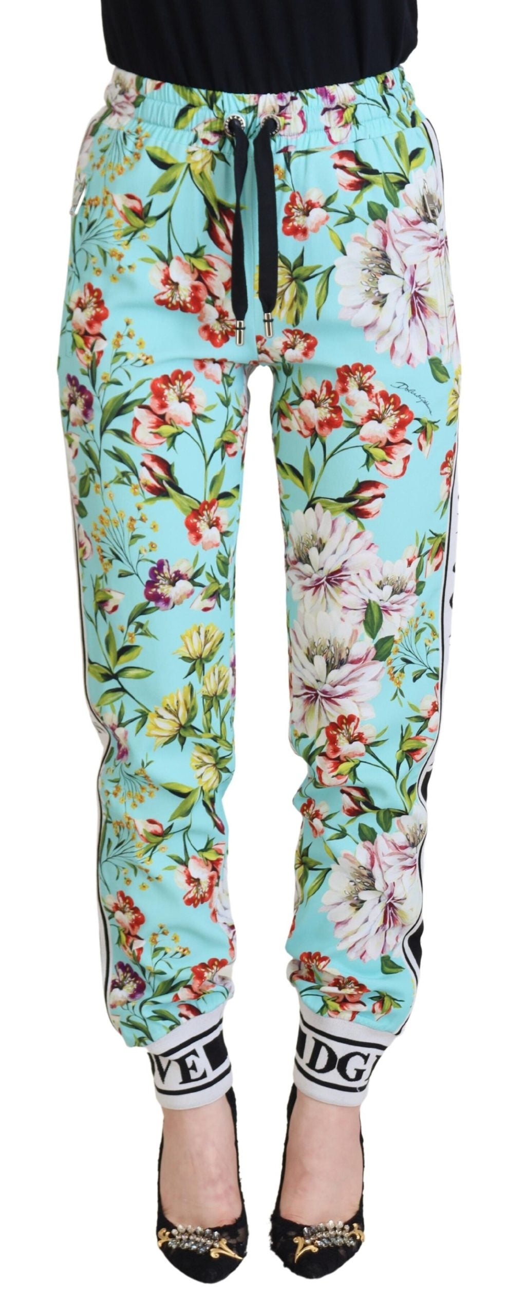 Dolce &amp; Gabbana Pantaloni Eleganti in Viscosa Multicolor