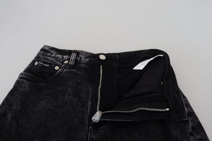 Dolce &amp; Gabbana Pantaloni eleganti in denim nero