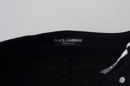 Dolce &amp; Gabbana Pantaloni eleganti in denim nero