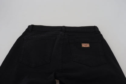 Dolce &amp; Gabbana Pantaloni eleganti in denim nero