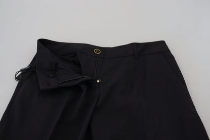 Dolce &amp; Gabbana Pantaloni chic in misto lana grigia per uno stile elevato