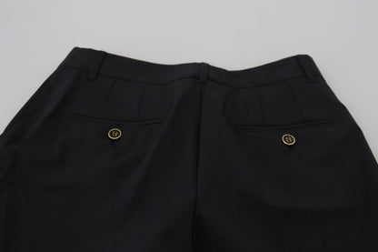 Dolce &amp; Gabbana Pantaloni chic in misto lana grigia per uno stile elevato