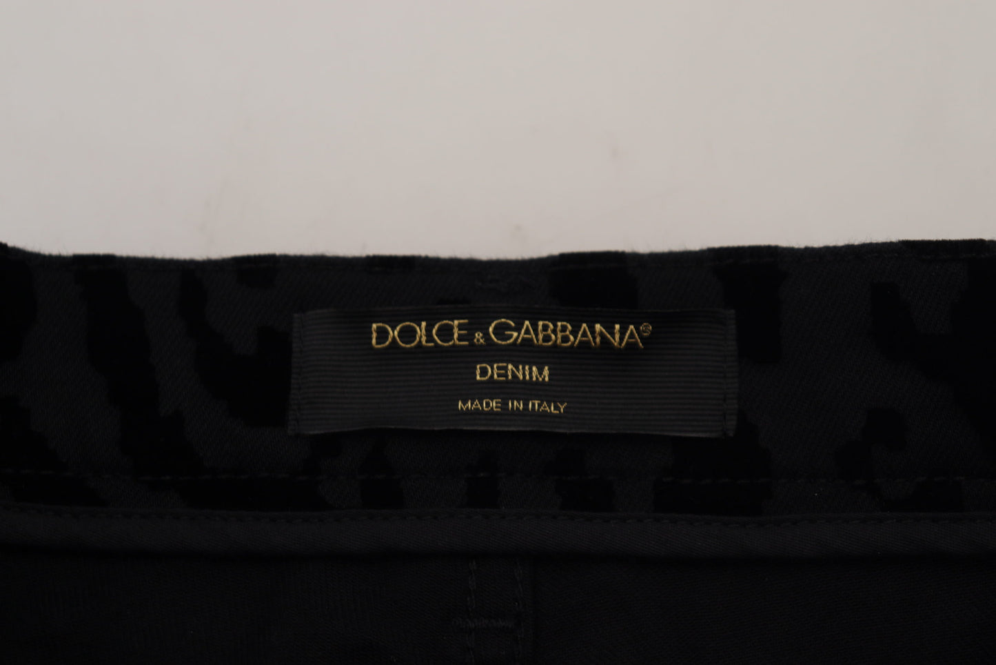 Dolce &amp; Gabbana Chic Леопардовый принт Элегантный деним