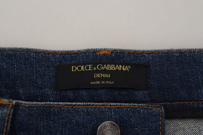 Dolce &amp; Gabbana Elegante denim floreale sul davanti