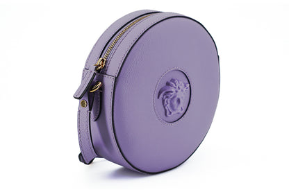 Versace Borsa a tracolla rotonda elegante viola