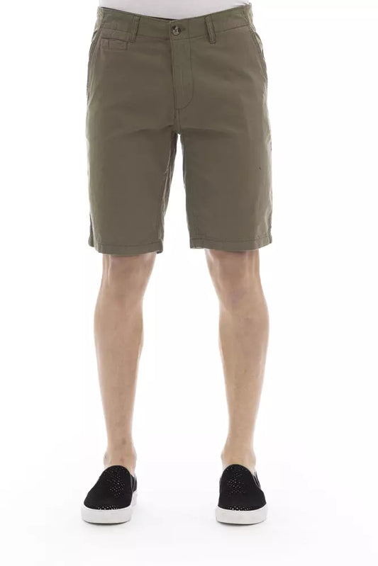 Baldinini Trend Army Cotton Men Bermuda Short