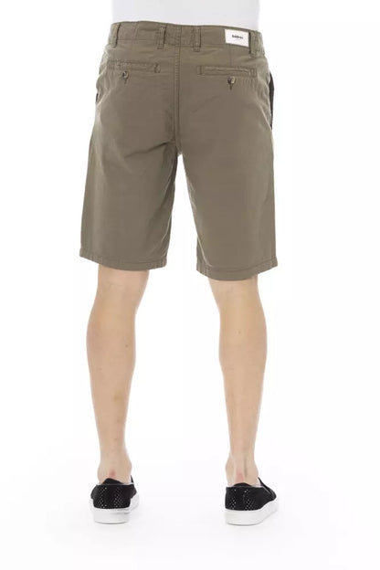 Baldinini Trend Army Cotton Men Bermuda Short