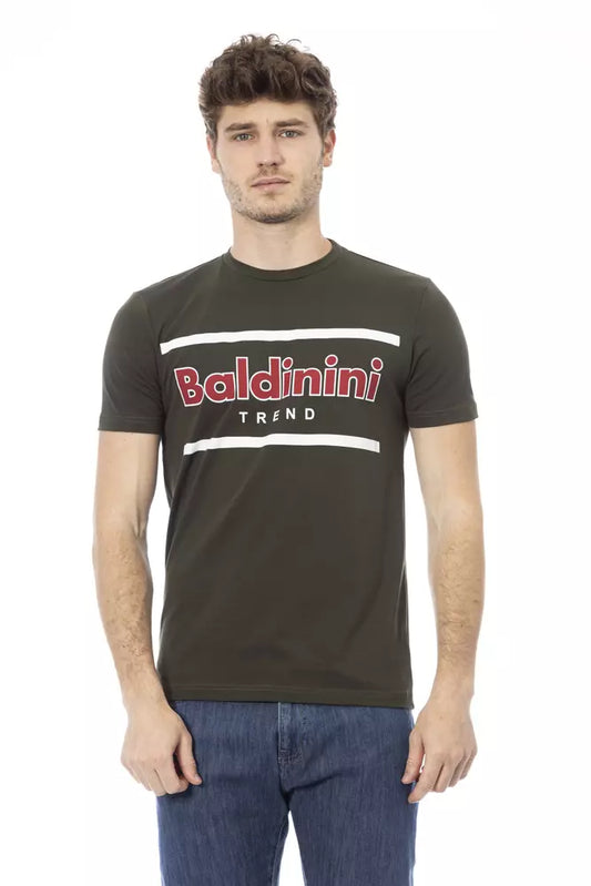 Baldinini Trend T-shirt da uomo in cotone verde