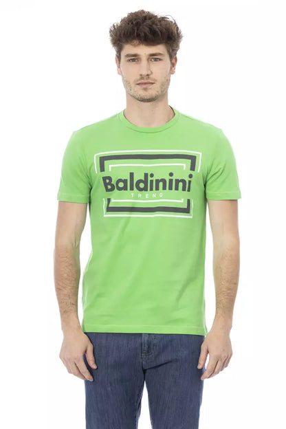 Baldinini Trend T-shirt da uomo in cotone verde