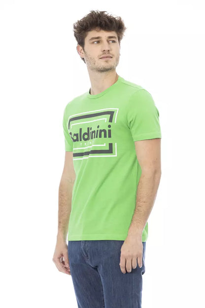 Baldinini Trend T-shirt da uomo in cotone verde