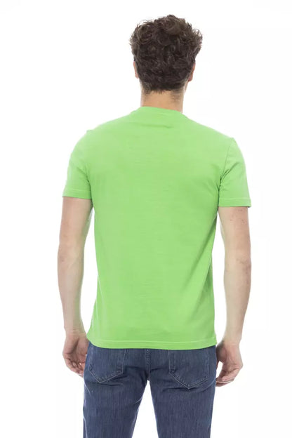 Baldinini Trend T-shirt da uomo in cotone verde