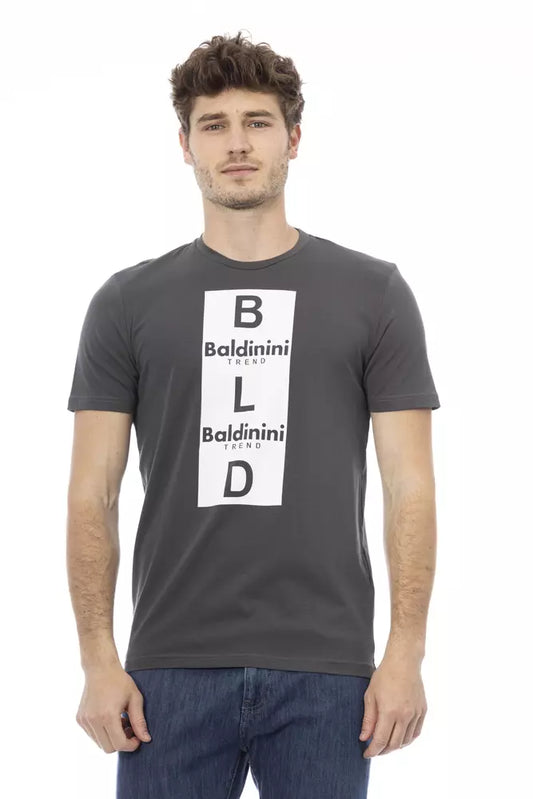 Baldinini Trend T-shirt Uomo Cotone Grigio