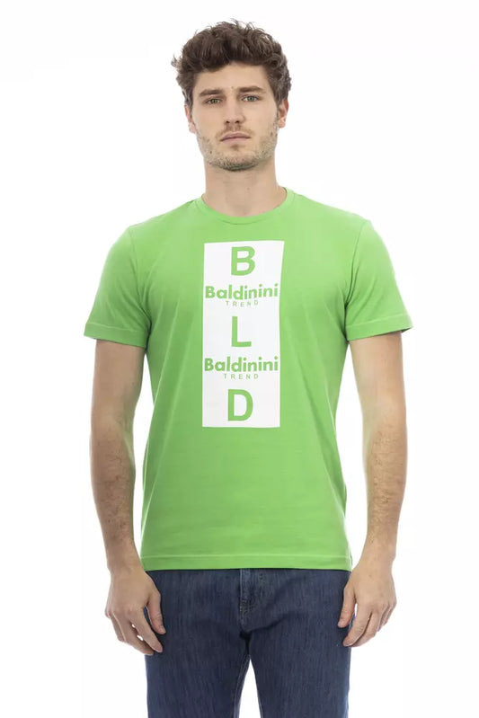 Baldinini Trend T-shirt da uomo in cotone verde