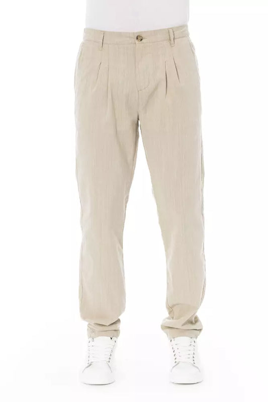 Baldinini Trend Beige Cotone Uomo Chino