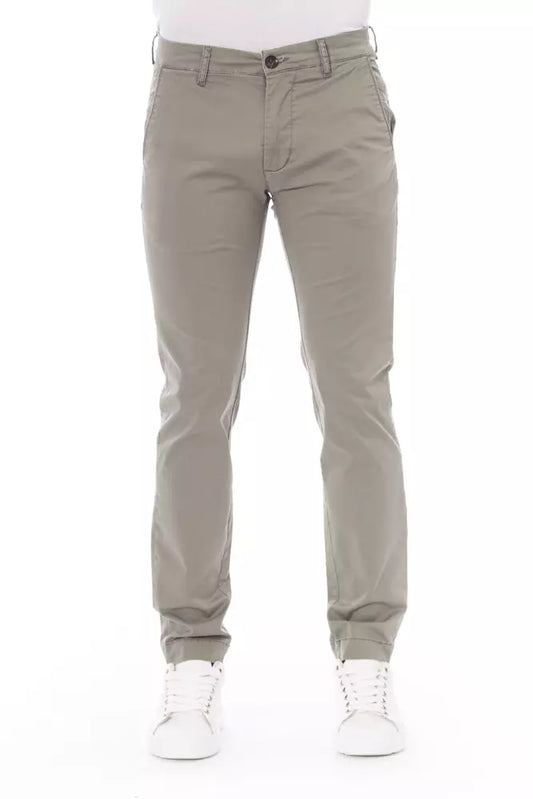 Pantaloni chino da uomo in cotone beige Baldinini Trend