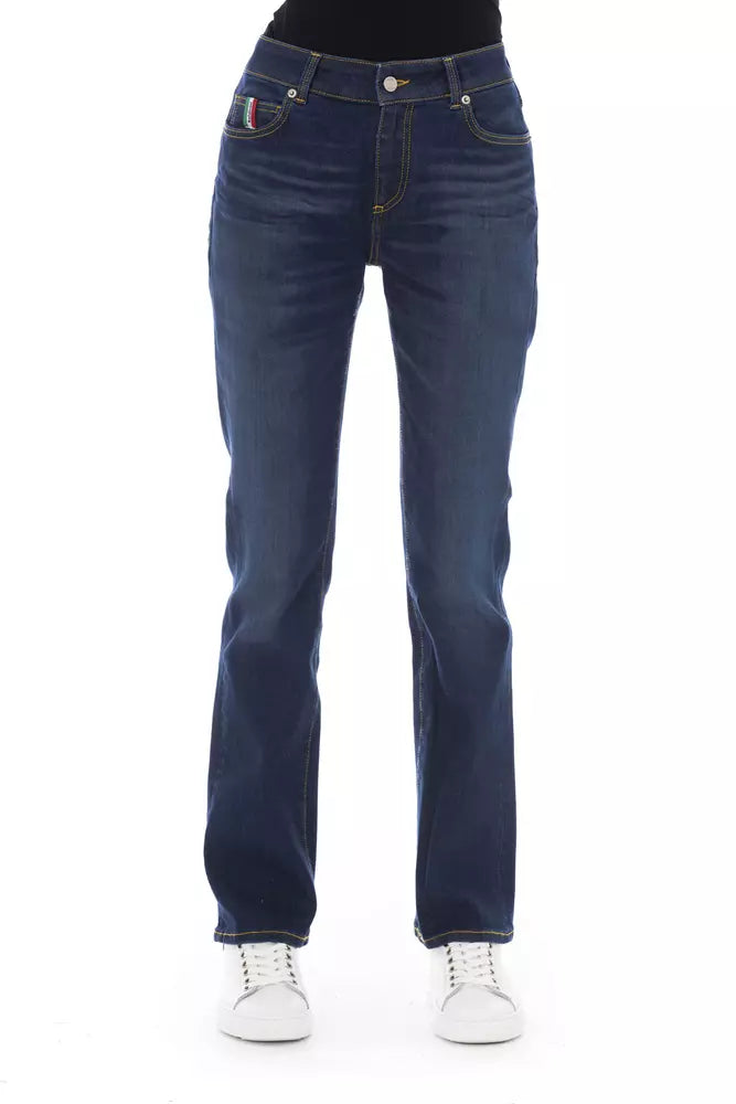 Jeans da donna Baldinini Trend in cotone blu