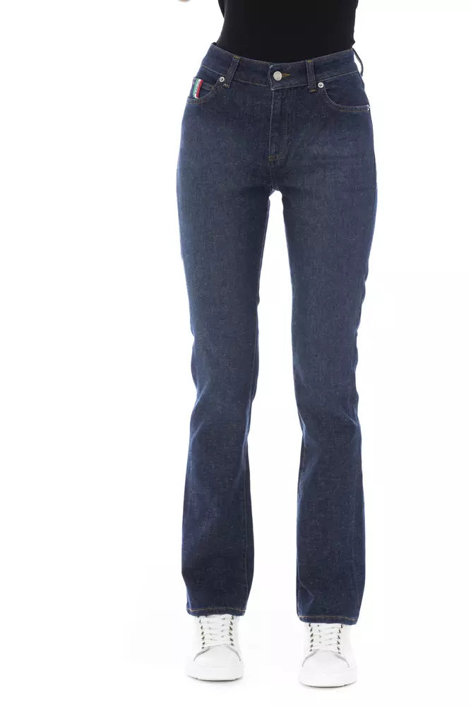 Jeans da donna Baldinini Trend in cotone blu