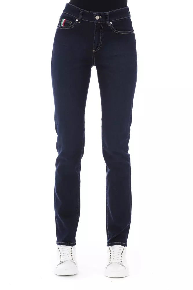 Jeans da donna Baldinini Trend in cotone blu