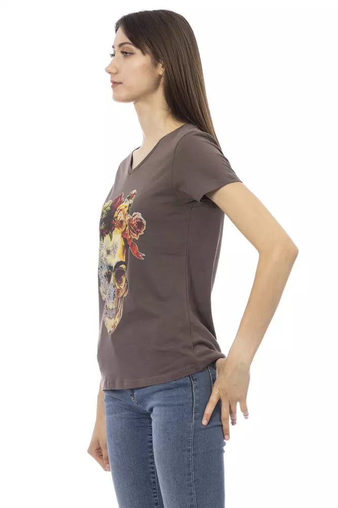 Trussardi Action Top Donna Cotone Marrone