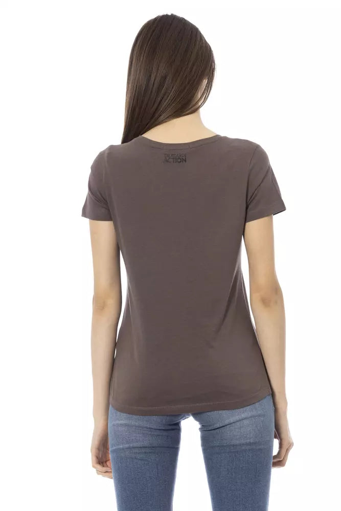 Trussardi Action Top Donna Cotone Marrone