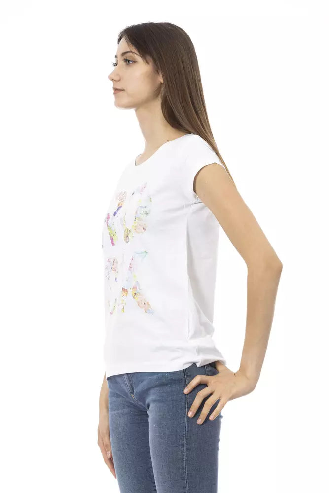 Trussardi Action Top Donna Cotone Bianco