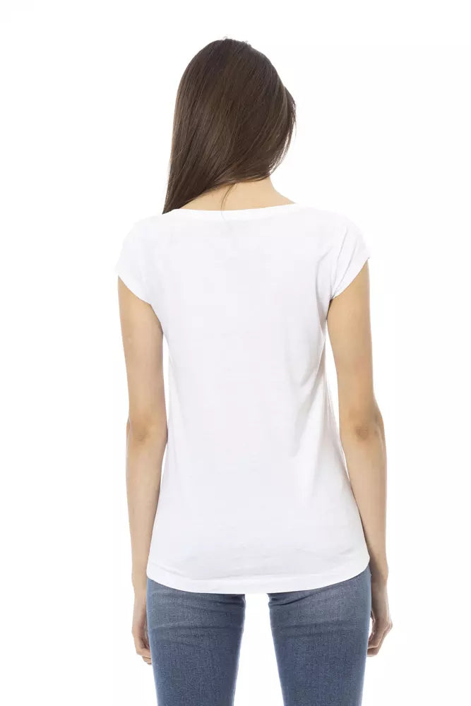 Trussardi Action Top Donna Cotone Bianco