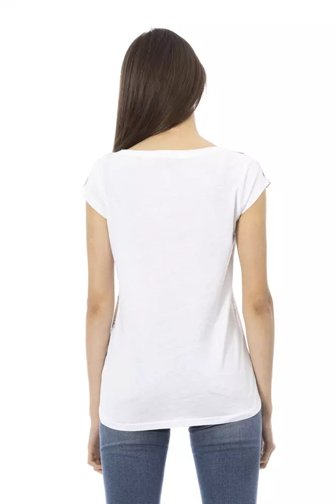 Trussardi Action Top Donna Cotone Bianco