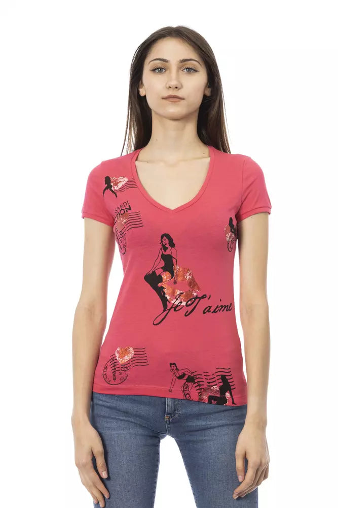 Trussardi Action Top Donna Cotone Rosa