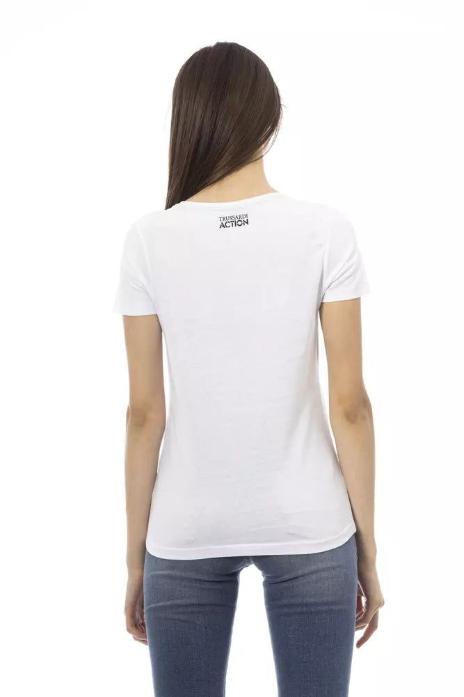 Trussardi Action Top Donna Cotone Bianco