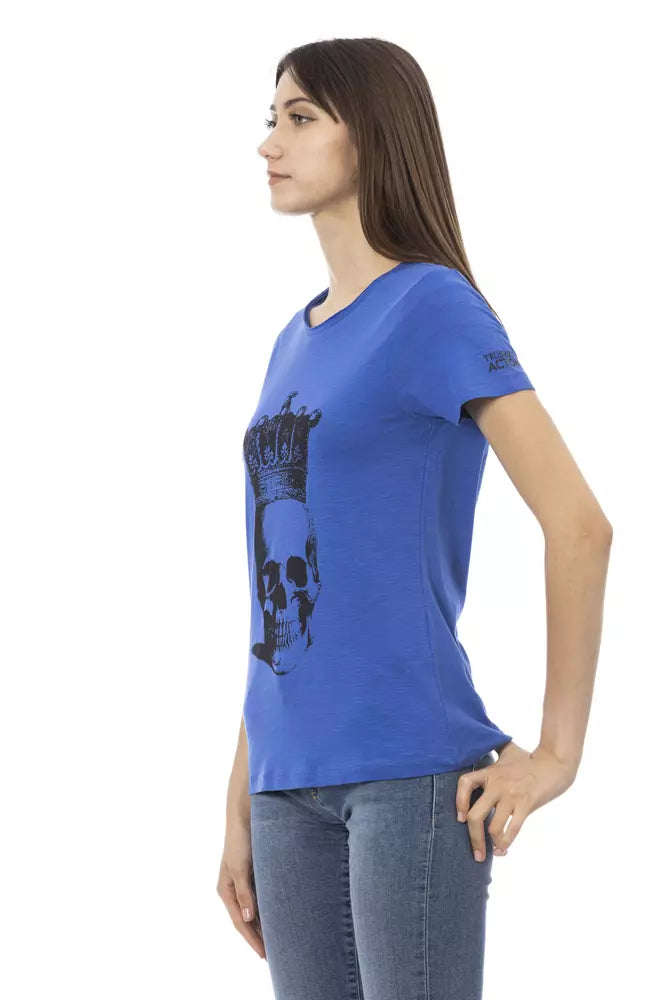 Trussardi Action Top Donna Cotone Blu