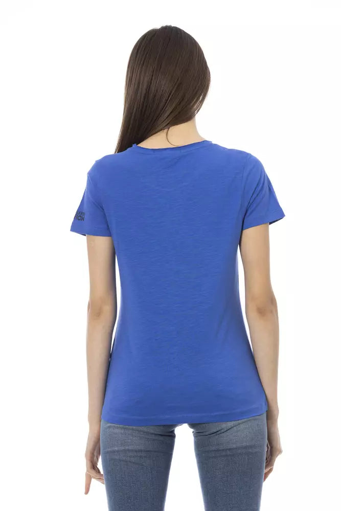 Trussardi Action Top Donna Cotone Blu