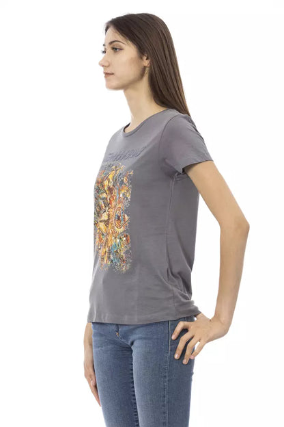 Trussardi Action Maglia Donna Cotone Grigio