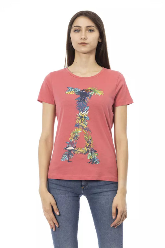 T-shirt moda Trussardi Action Chic fucsia a maniche corte