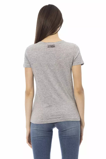 Trussardi Action Maglia Donna Cotone Grigio